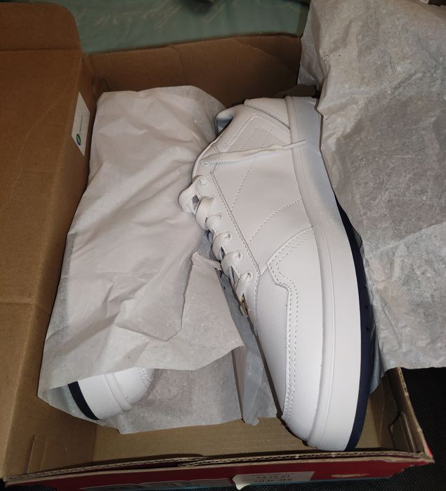 Новые кожаные белые кеды Puma оригинал размер 44 court classic lux