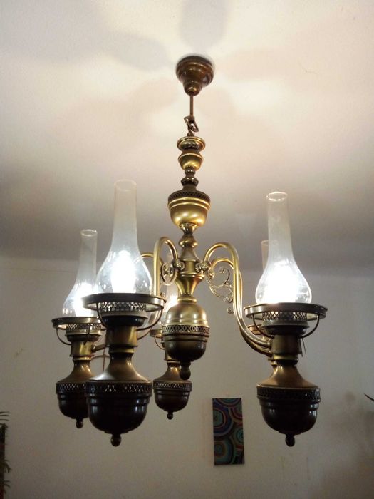 Candeeiro de teto rustico