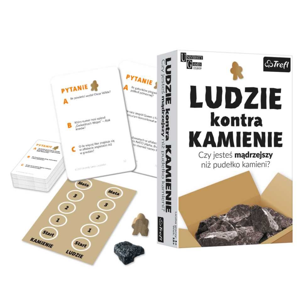 Trefl Ludzie Kontra Kamienie Gra Edukacyjna *NOWE*