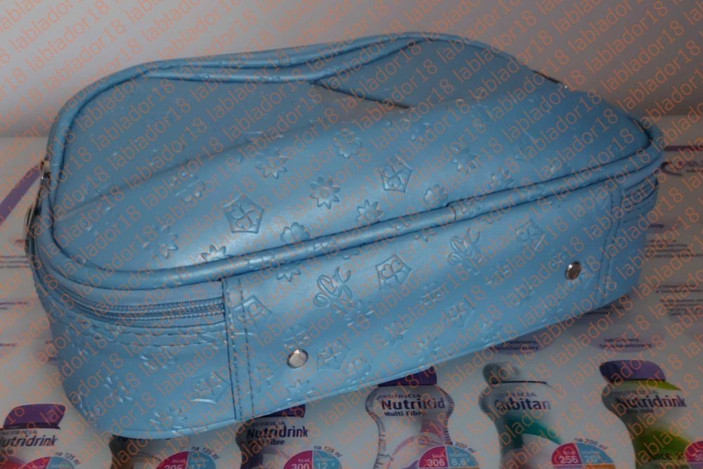 Kuferek kosmetyczka niebieska