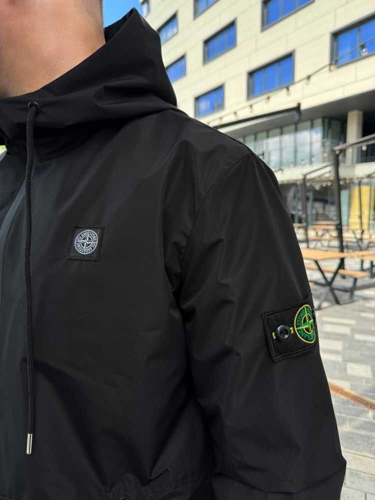 Куртка вітровка Stone Island чорна