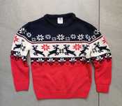 Sweter chłopięcy świąteczny r. 110