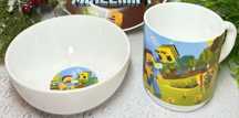 Набір дитячого посуду Minecraft.Скло ,2 предмети.Майнкрафт