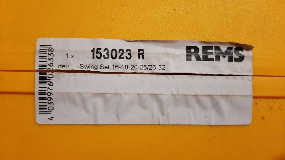 Трубогиб трубовигинач механічний Rems Свінг-153023R