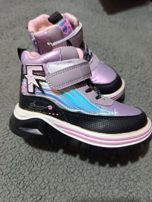 Зимові черевики, хайтопи на дівчинку