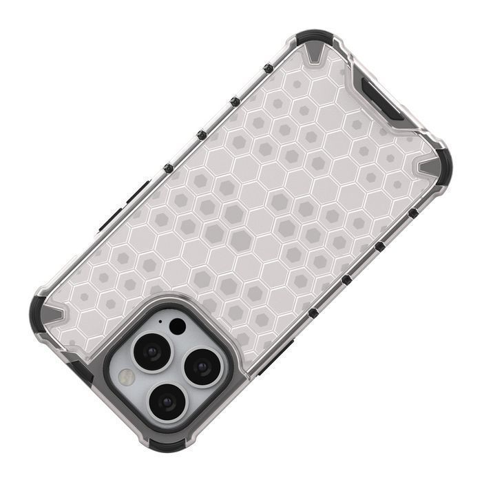 Etui iPhone 13 Pro Honeycomb - Czerwony, Odporny na Upadki