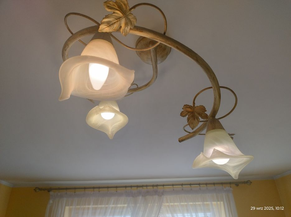 Lampa sufitowa i lampki