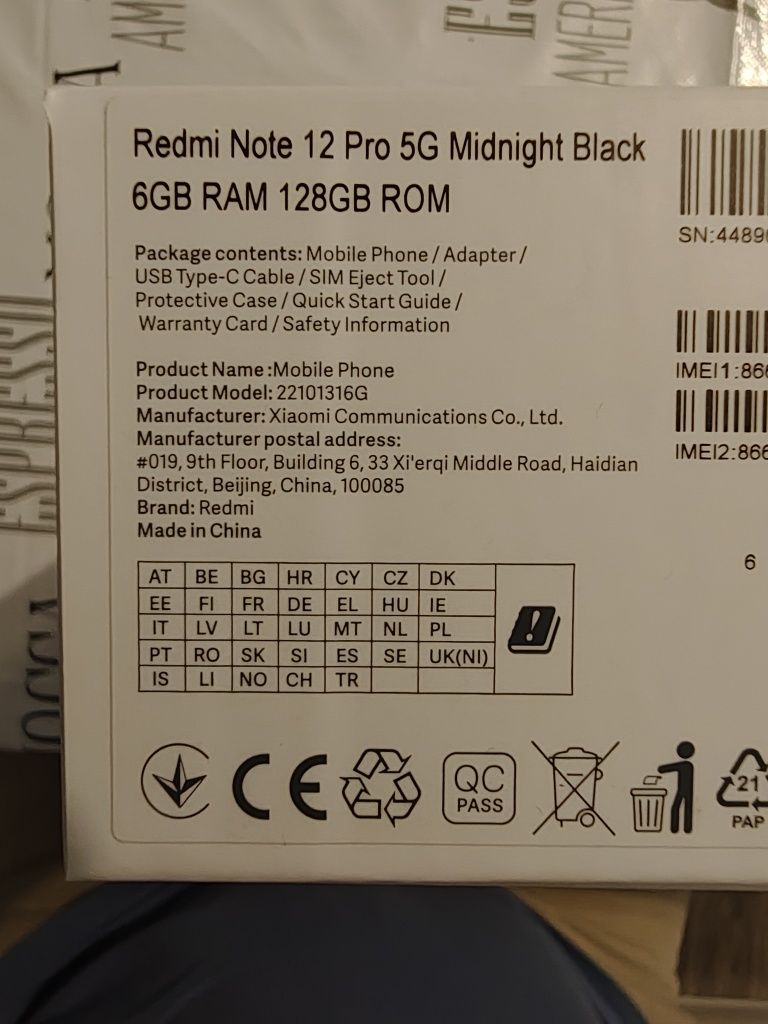 Redmi note 12pro 5G