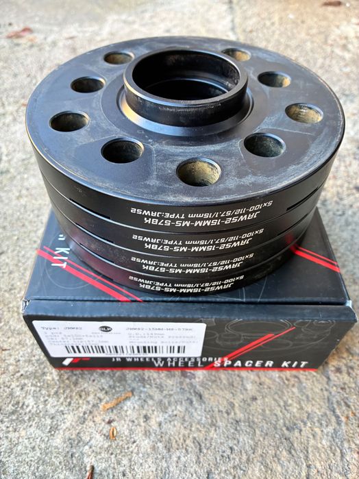 Dystanse 15mm, 5x112, 5x100, JRWS2-15MM-MS-57BK