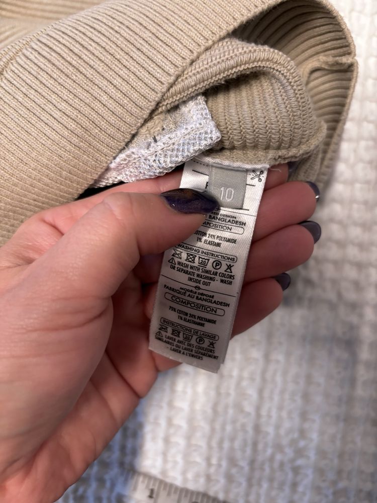 Poivre blanc sweter kardigan  narty premium 140 10l beżowy