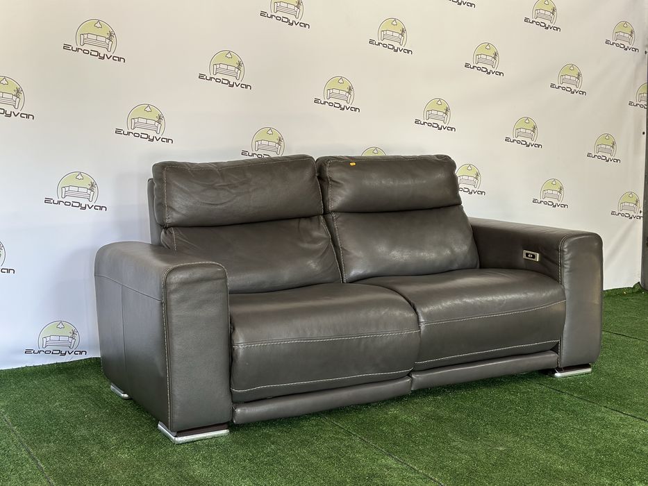Сучасний диван електро реклайнер темно-коричневого кольору з Німеччини