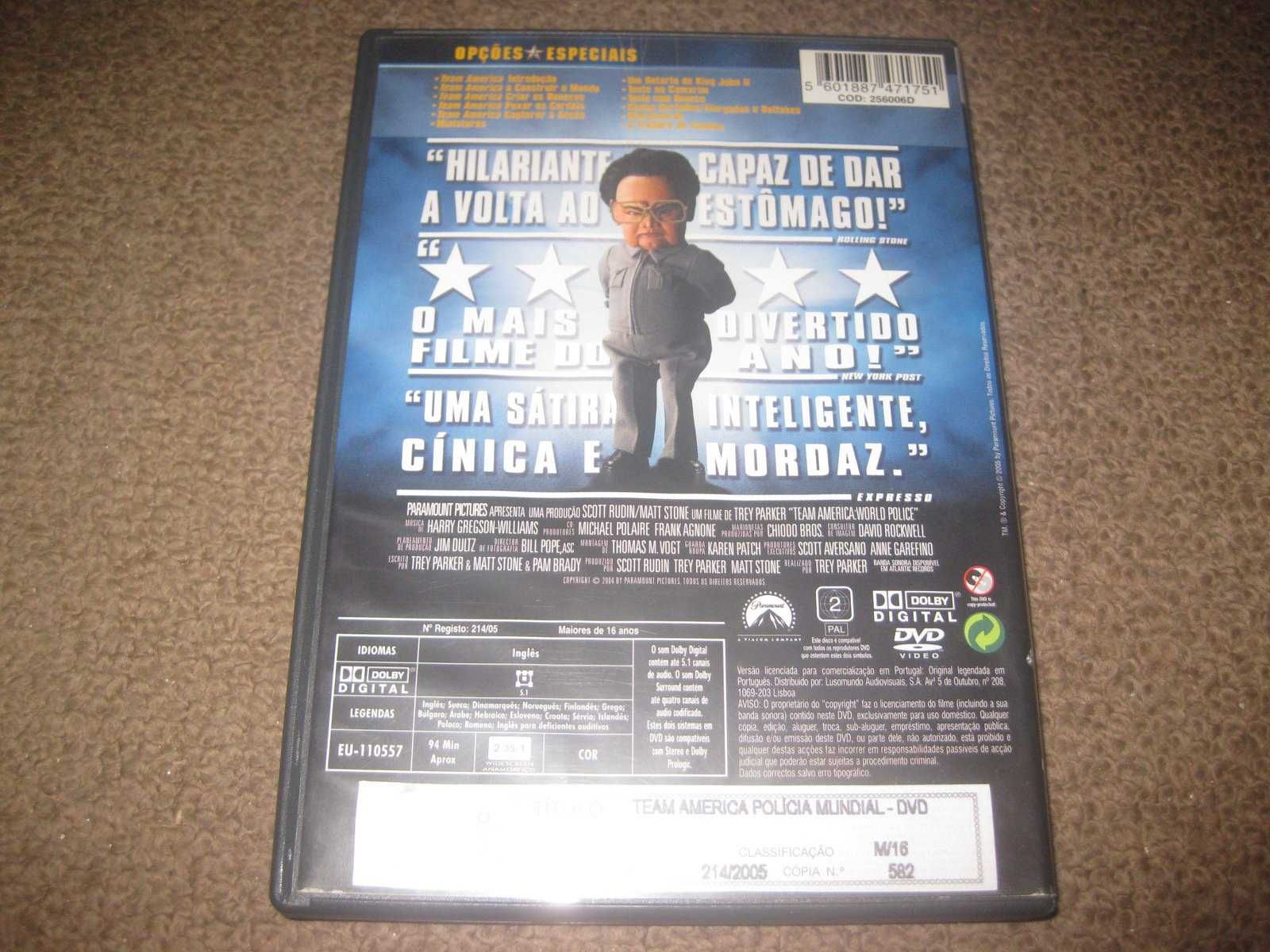 DVD "Team America: Polícia Mundial"