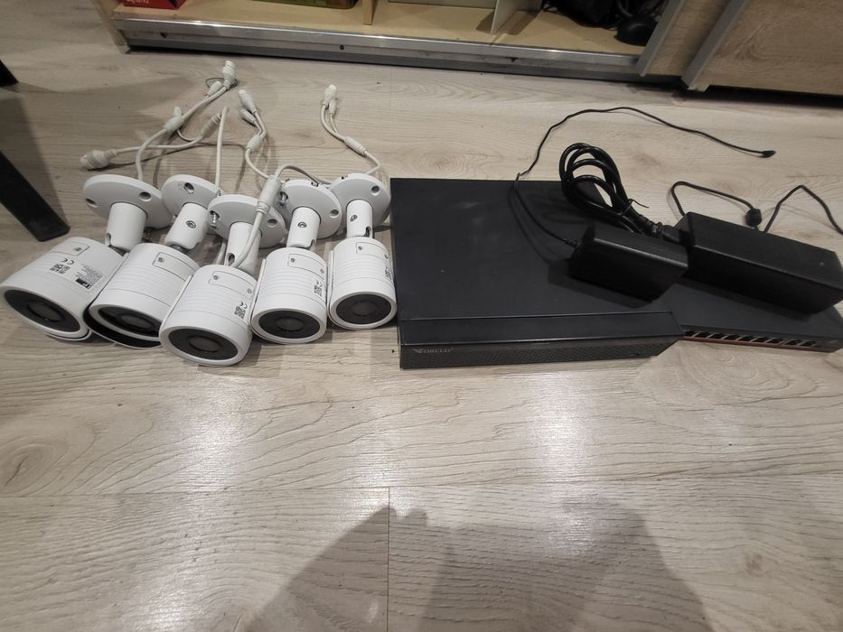 Zestaw kamer ip orllo, rejestrator orllo , switch
