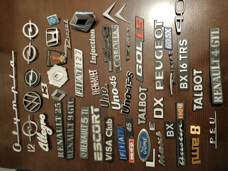 Emblemas legendas marcas de automóveis antigos