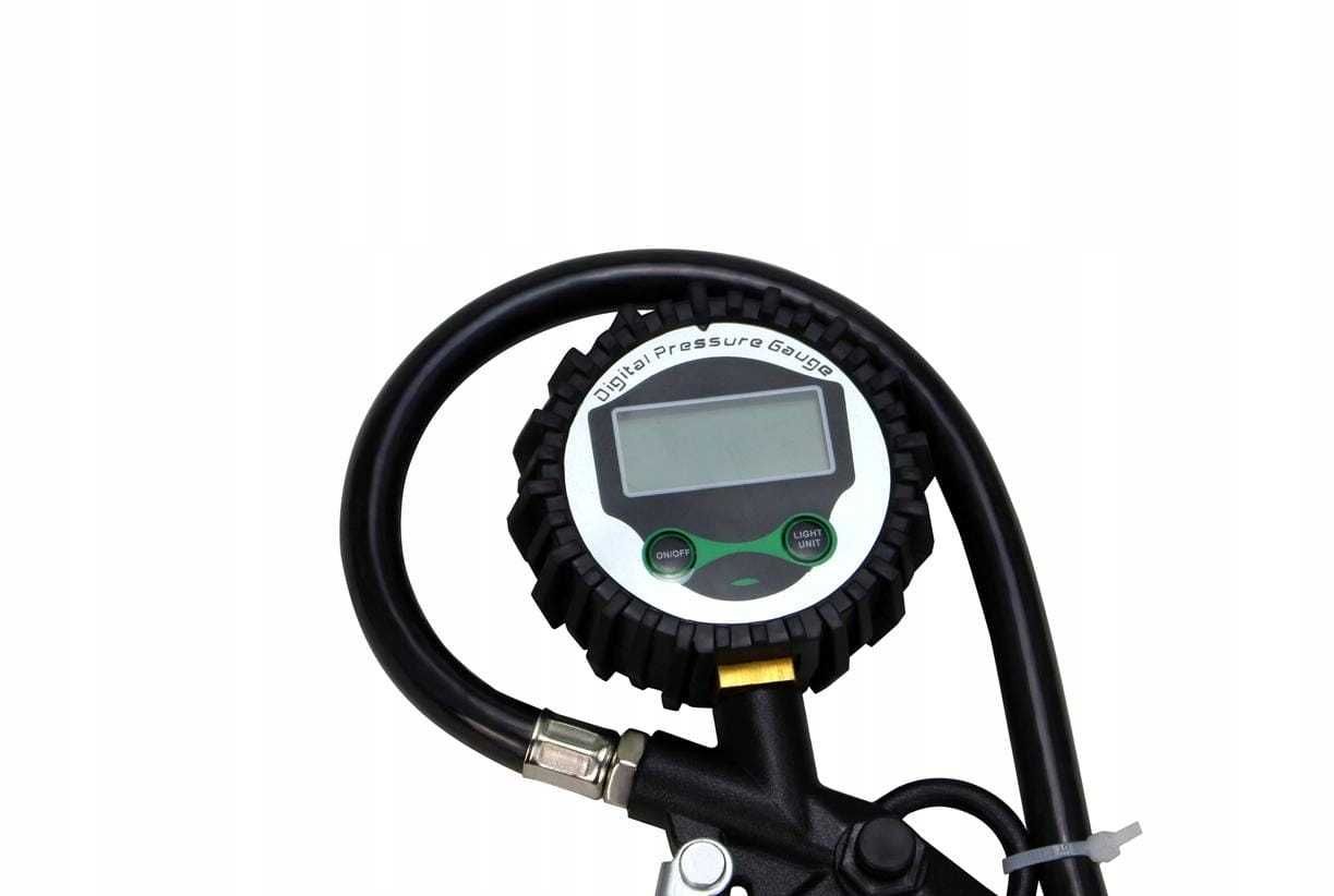 Cyfrowy PISTOLET DO POMPOWANIA Kół Opon Manometr Elektroniczny 18 BAR