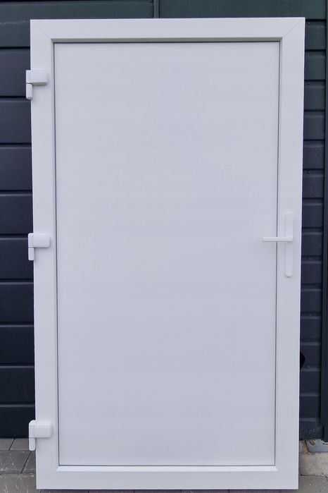 Drzwi Zewnętrzne 105x210 PCV KACPRZAK Białe Lewe