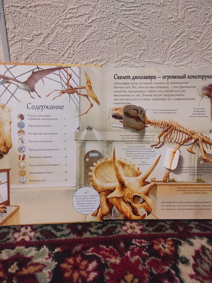 Детская книга про денозавров