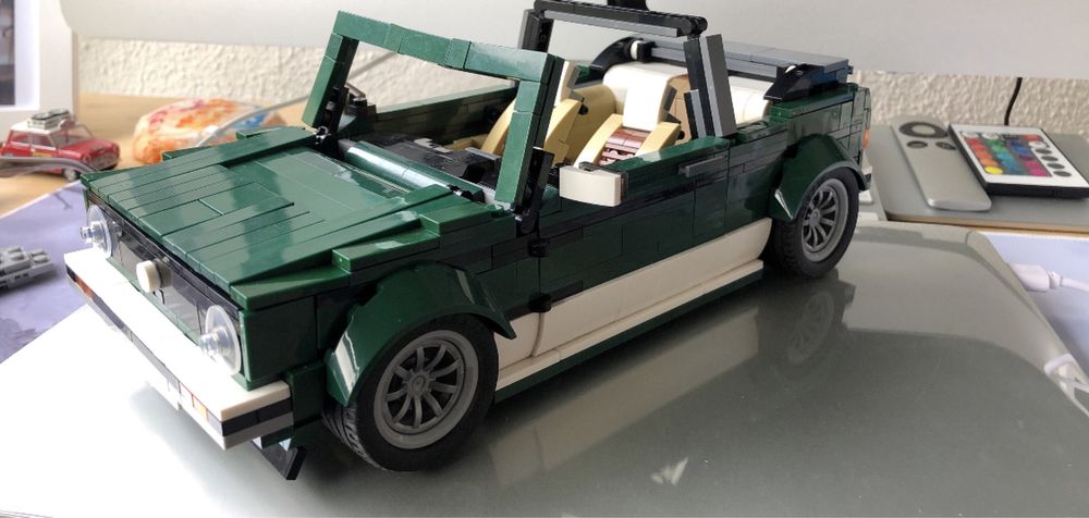 MOC Vw Golf MK1 Cabriolet. (Modelo alternativo Lego Creator Mini 10242