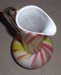 120zł dzban I poł. XX w. "Bunt" wys.33,5cm podstawa 9cm środek 14,5cm