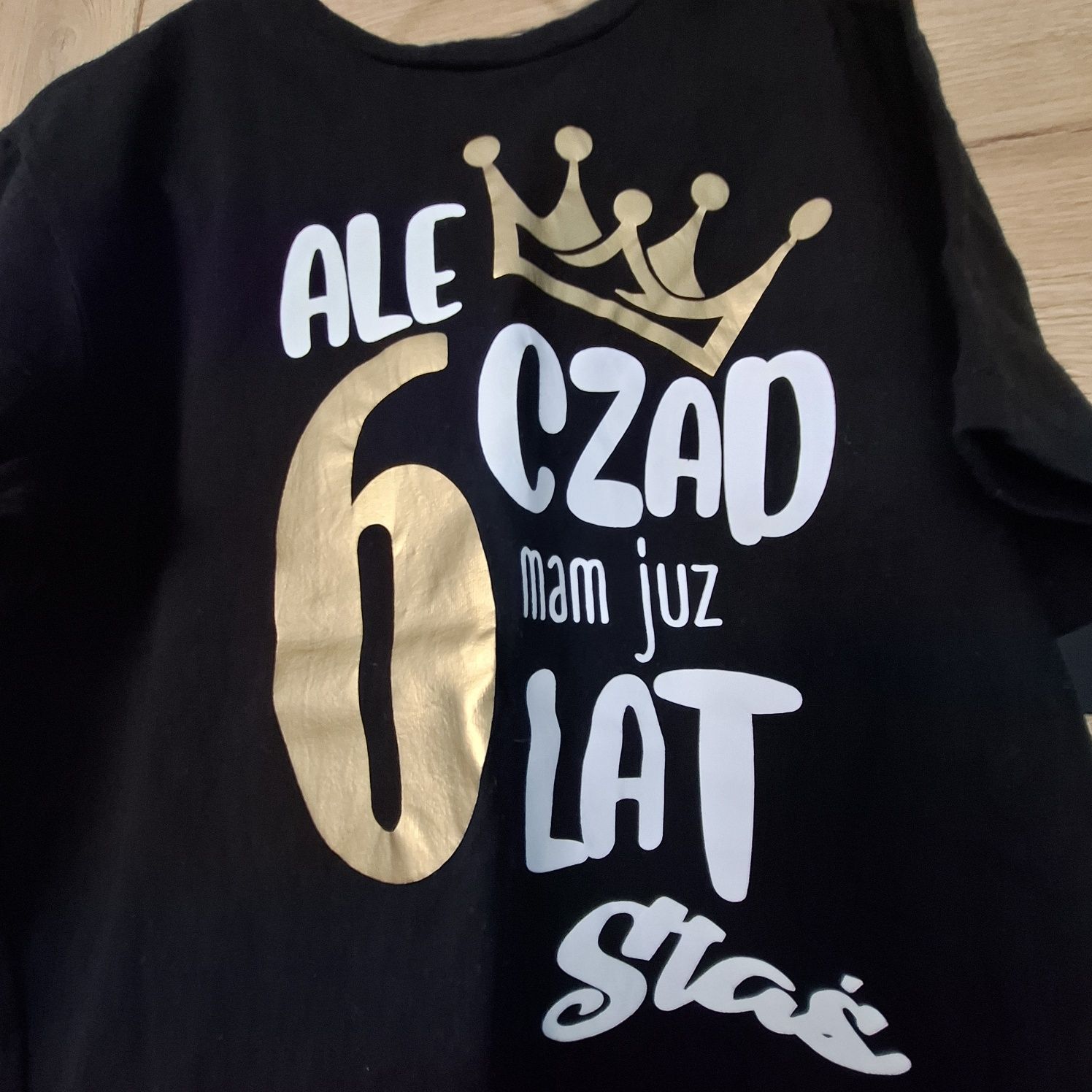 Bluzka z napisem na urodziny 6lat Staś