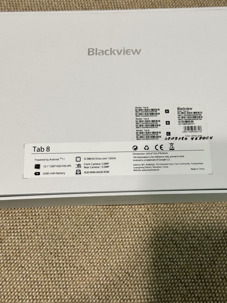 Планшет Blackview Tab 8 4/64 новий +чохол