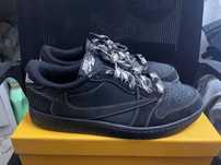 Jordan 1 Retro Low OG SP Travis Scott Black Phantom czarny 44