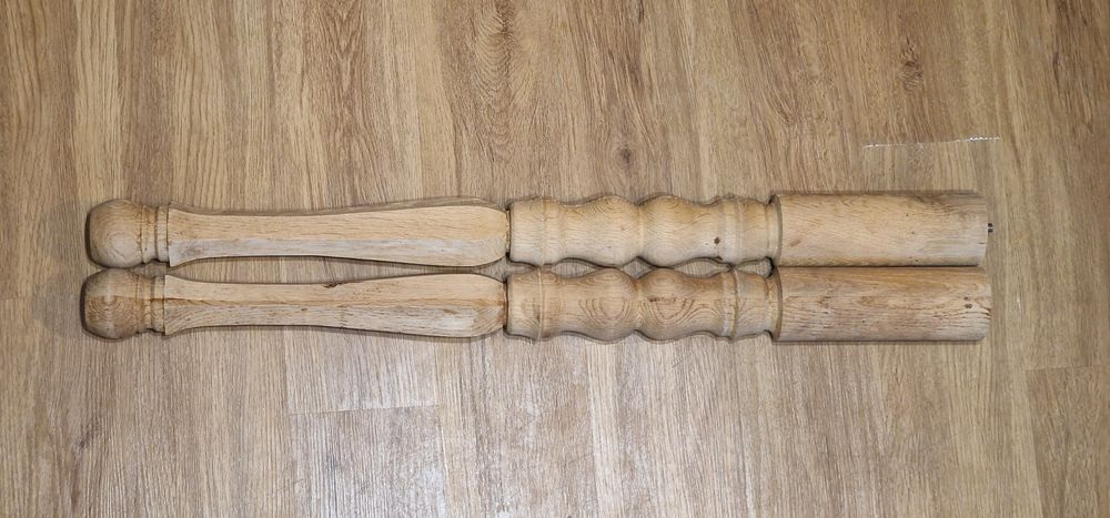 Nogi toczone dębowe 885mm do stołu / blatu / toaletki