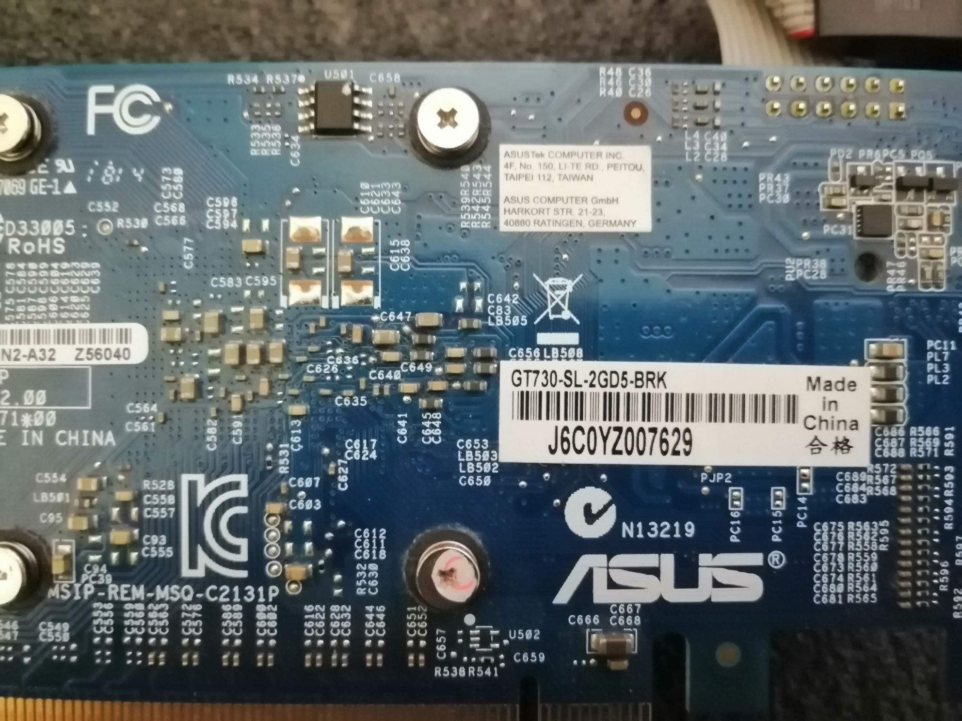 Видеокарта ASUS GT-730 2gb DDR5