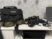 Canon 1300D plus obiektyw 1 8-55mm