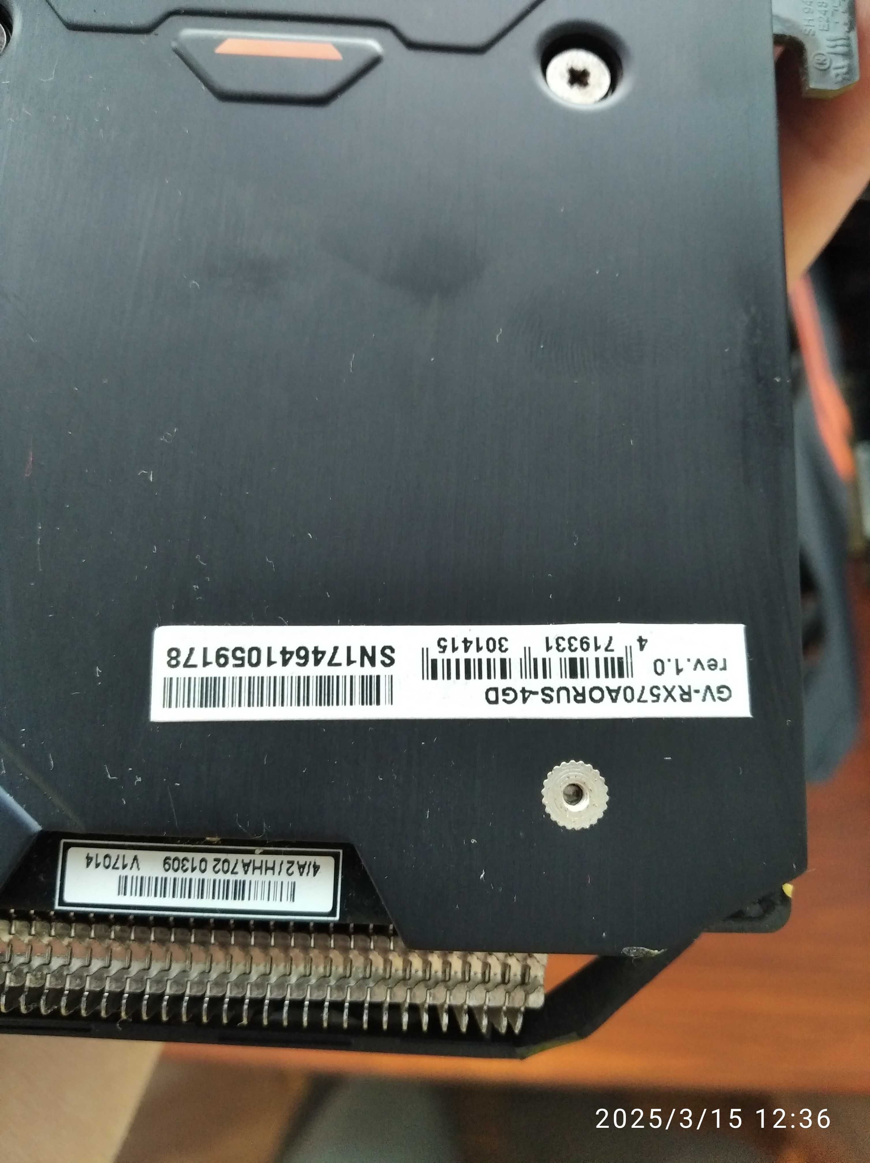 Видеокарта Gigabyte RX 570 4gb 256 bit, в наличии 4 штуки