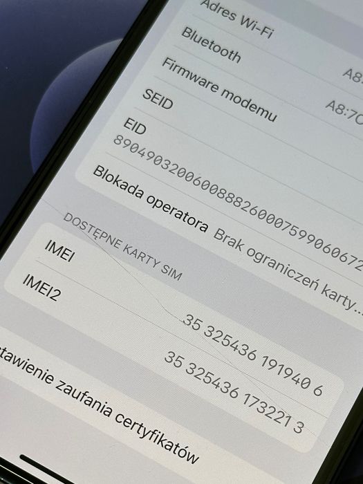 Apple IPhone 12 Black 64Gb kondycja baterii 89%