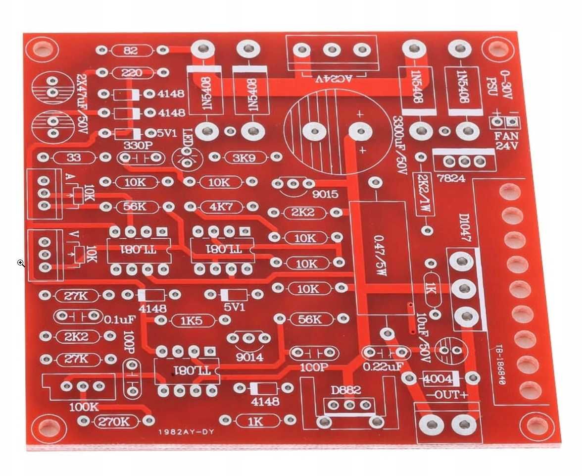 Zasilacz regulowany 0-30V moduł do montażu KIT DIY