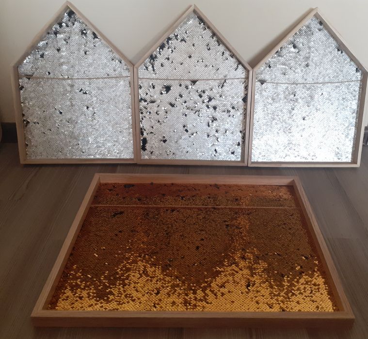 Cekinowe ramki na zdjęcia