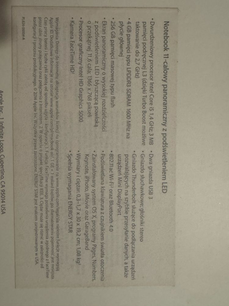 MacBook Air A1465