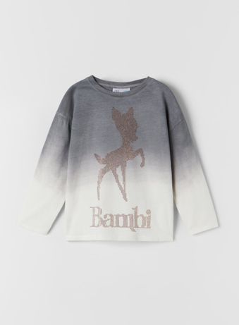 Nowa bluzka koszulka tshirt Zara Bambi 152