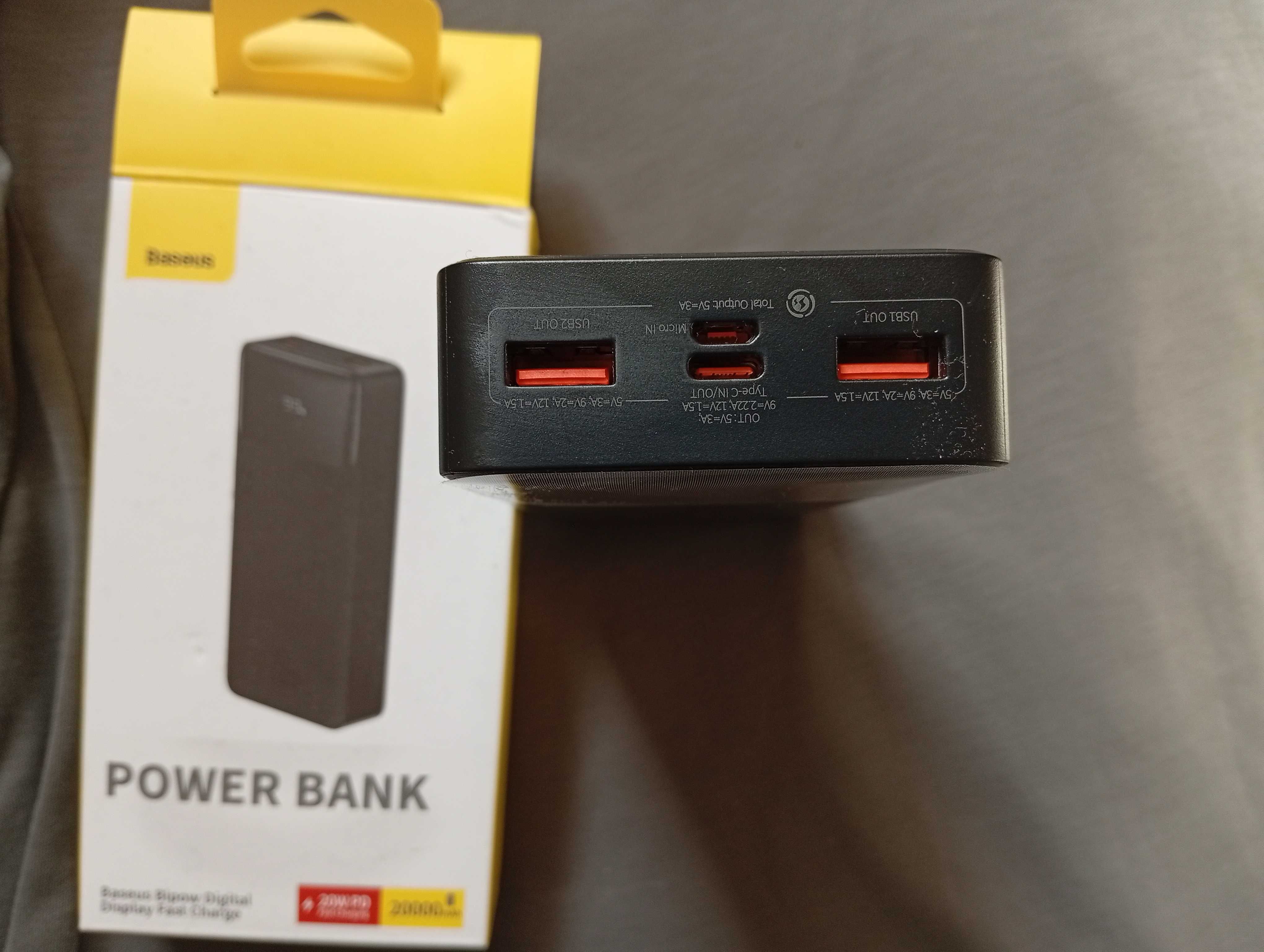 Power Bank OS-Baseus Star-Lord 30W 20000 mAh Cluster Black