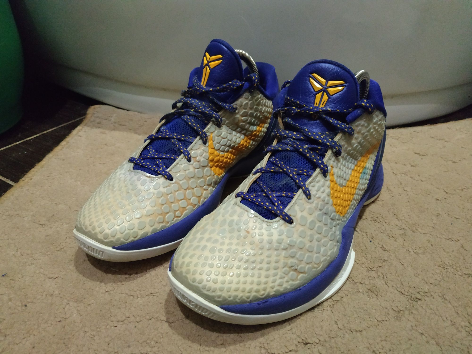 Мужские баскетбольные кроссовки Nike Zoom Kobe 6 vi Lakers Home Orig