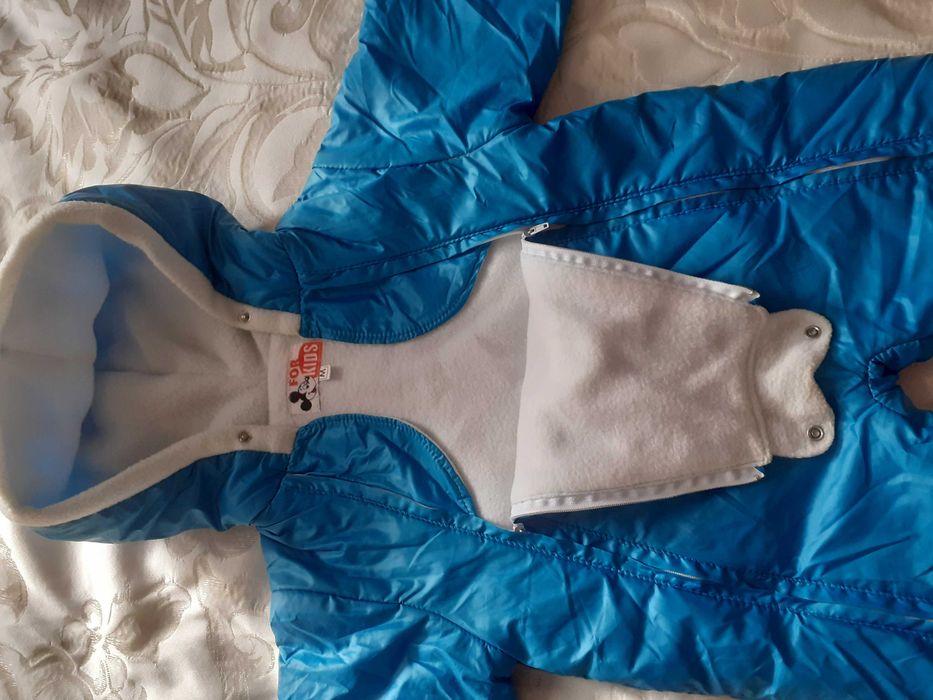 Комбинезон на флисе  для мальчика, 0-6 мес