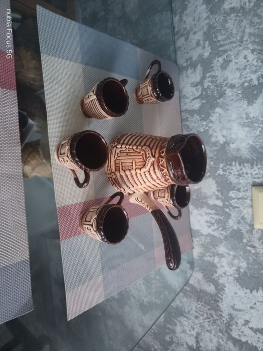 Кофеварка турка кераміка чашечка