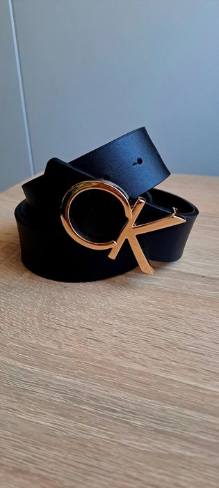 Pasek damski nowy 120 cm z logowaniem na końcu