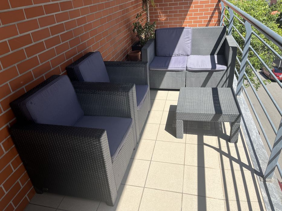 Sofas de jardim em ratan