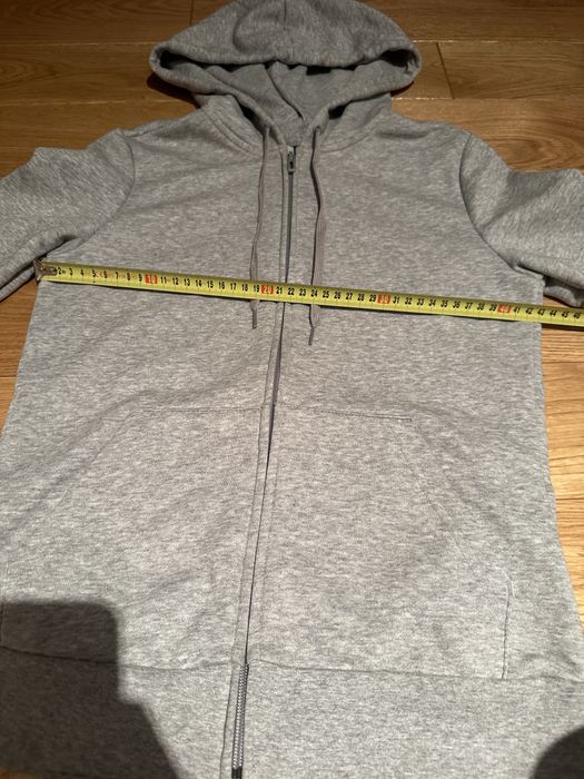 Adidas r. S bluza kaptur suwak rozpinana szara