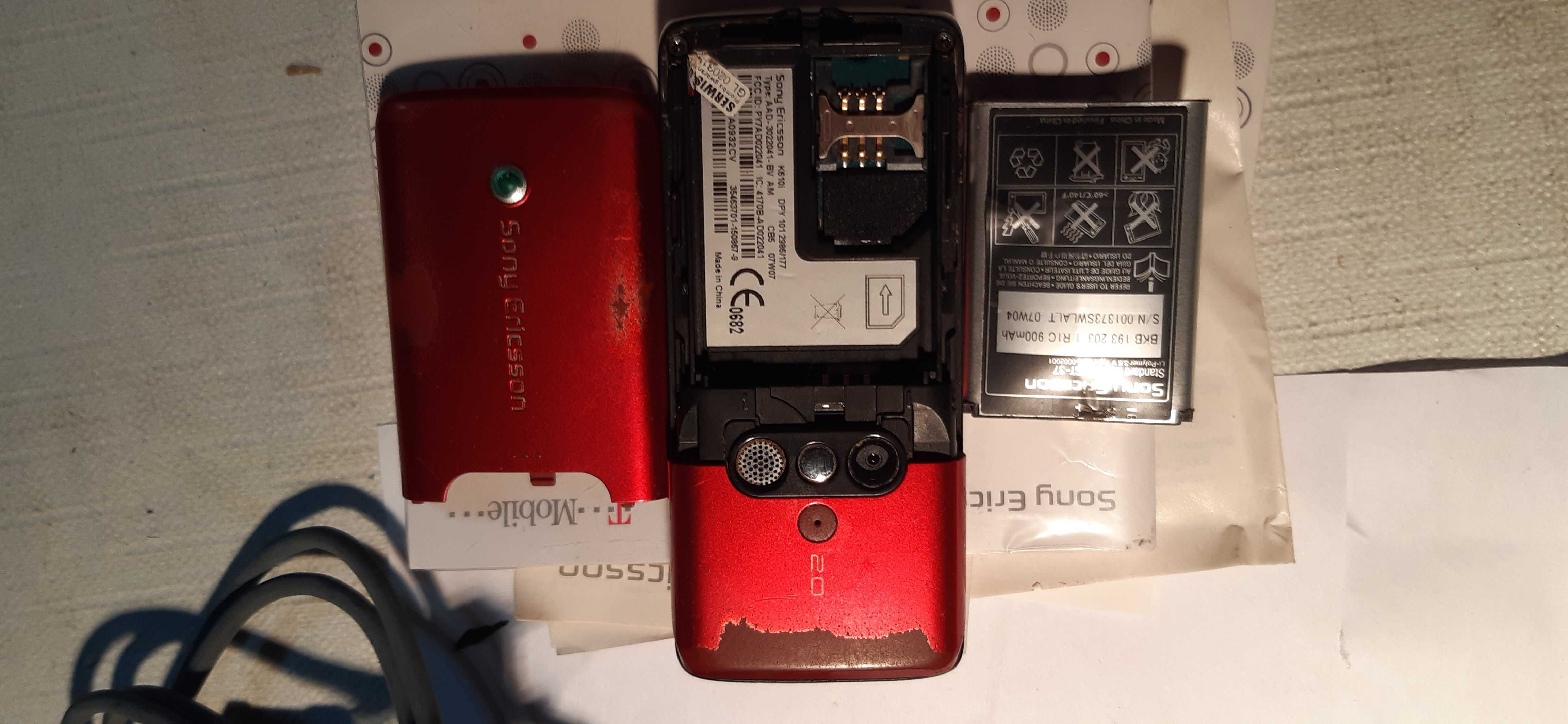 stary telefon sony ericsson K610i plus dodatki dla kolekcjonerów