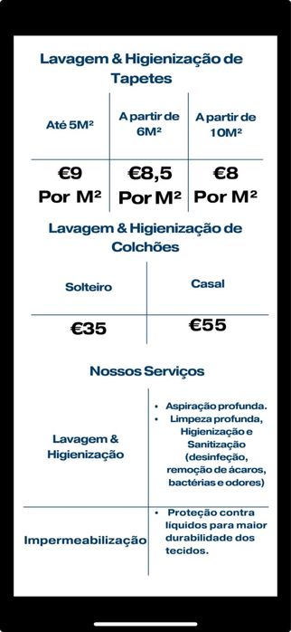 Limpeza de ESTOFOS