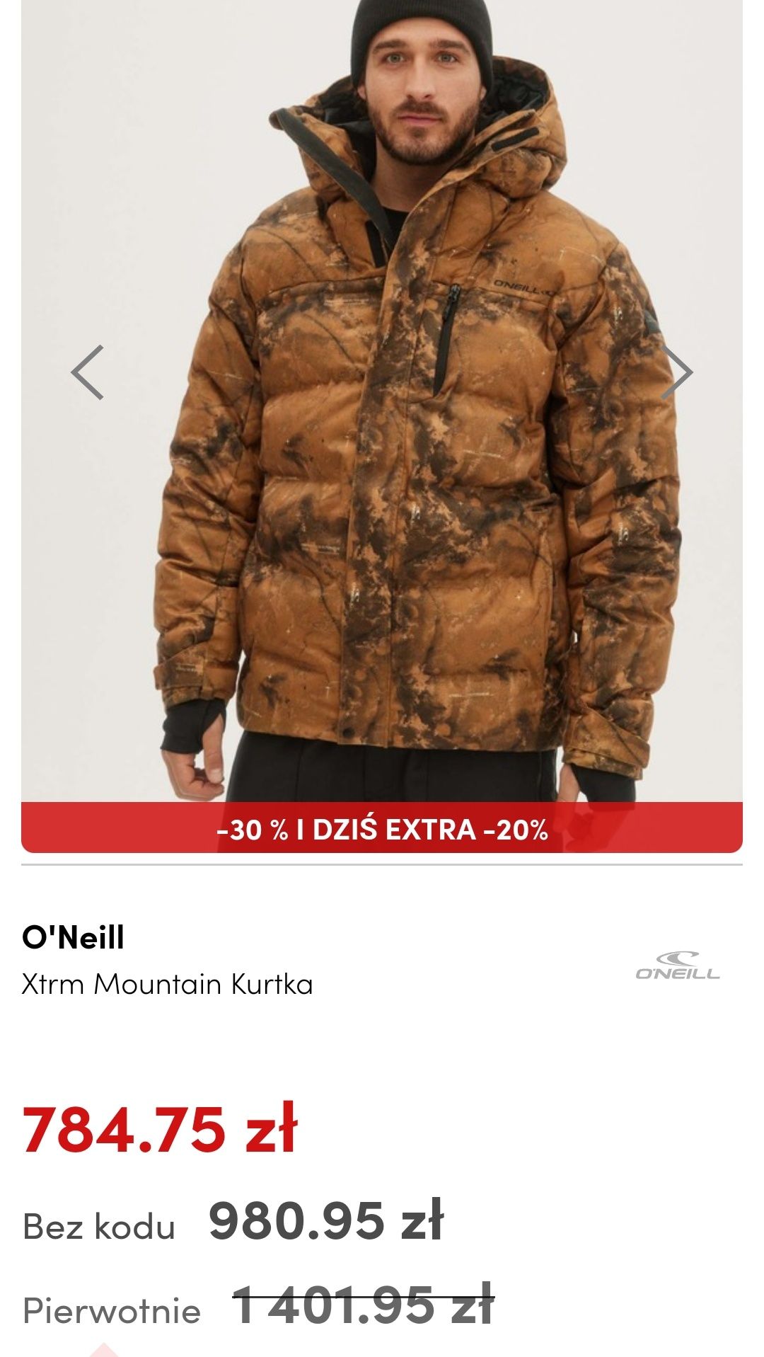 Nowa kurtka na snowboard O'Neill Xtrm M L puchowa męska burton dc nike