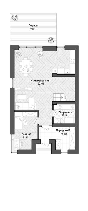 Дуплекс 2 поверхи 150м² ,з ділянкою 4 сотки м. Ірпінь, внесок 20%