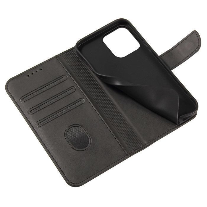 Etui Realme C33 Magnet Case z Klapką i Podstawką - Czarne