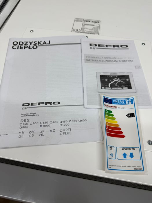 Rekuperator Defro DRX 1000 C
