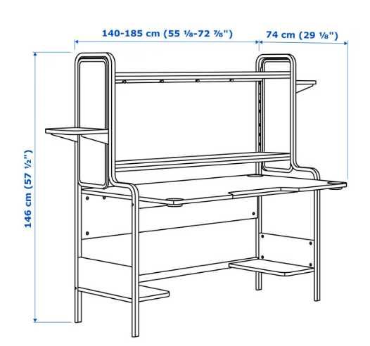 Biurko gamingowe - IKEA