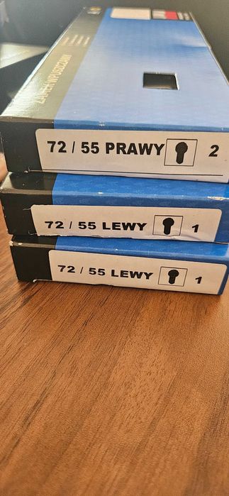 Voster – zamek do drzwi wewnętrznych 72/55 (1 prawy, 2 lewe)